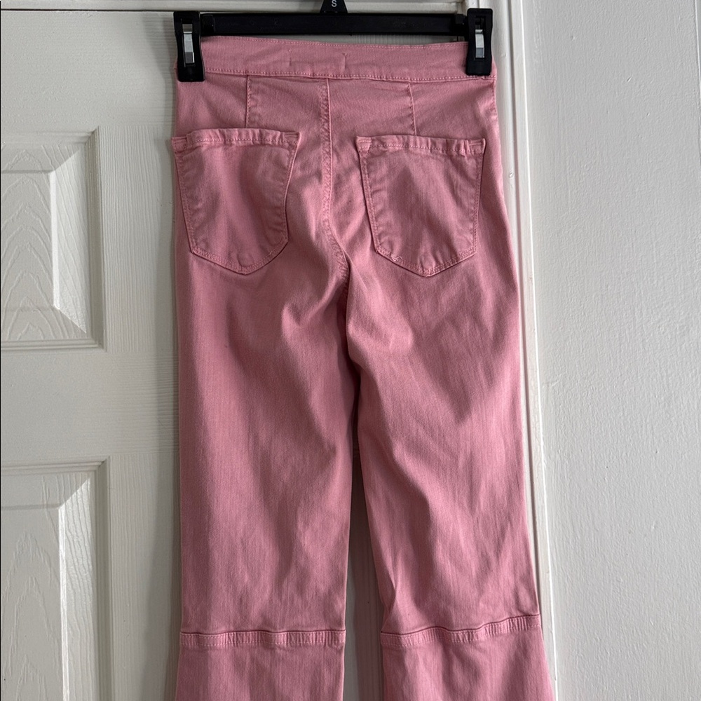 VIBRANT M. I. U. Vintage Y2K SUPER WIDE
Leg Distressed BUBBLEGUM Pink JEANS - Picture 9 of 13